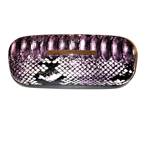 La Matta Eyeglasses Hard Case purple black white - Picture 2 of 5